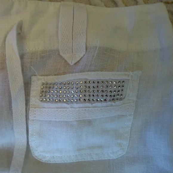 INC International Concepts White Linen Pants - Picture 13 of 16